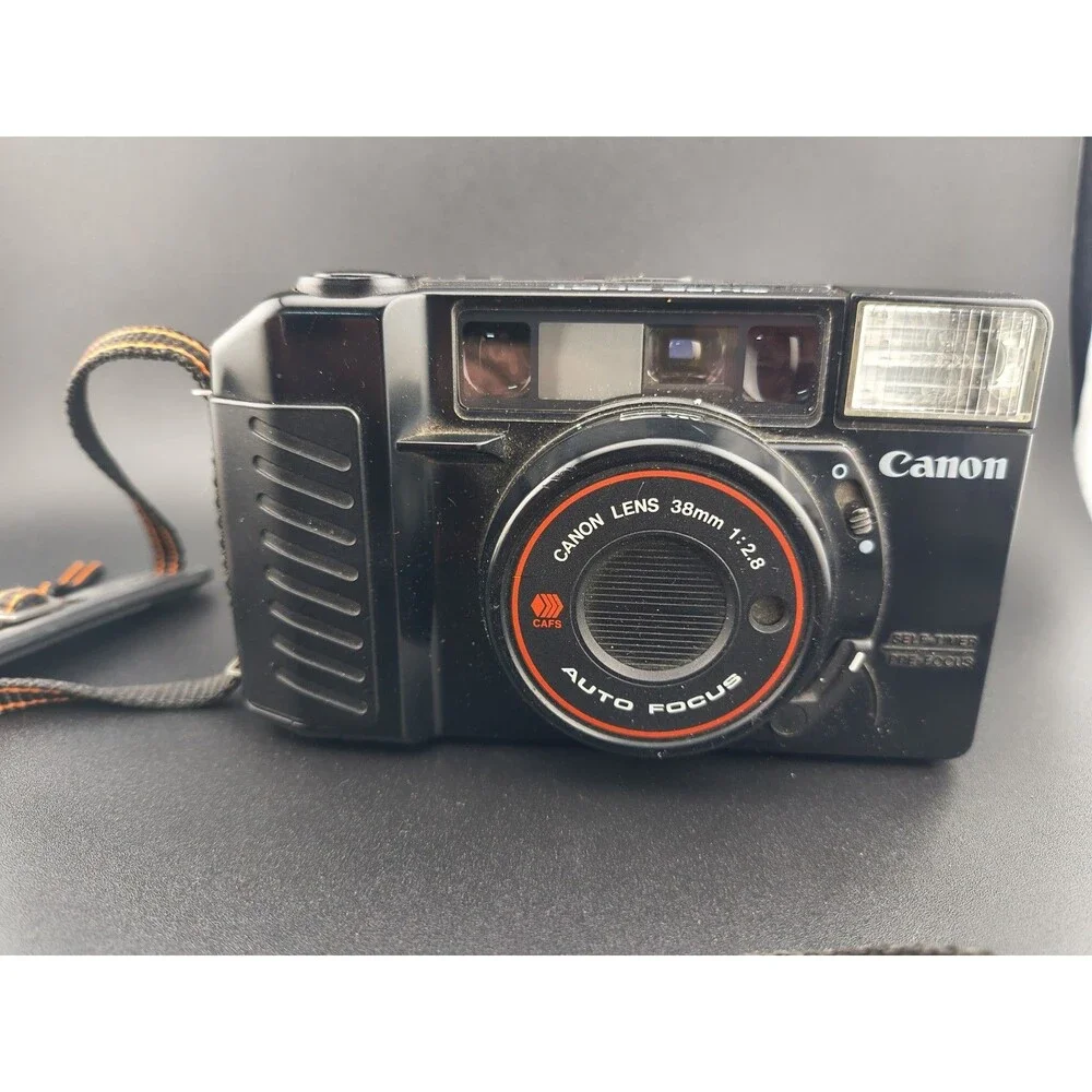 Canon Sure Shot AF35M Autoboy 2 Vintage 35mm Film Camera 38mm f/2.8 w/case READ